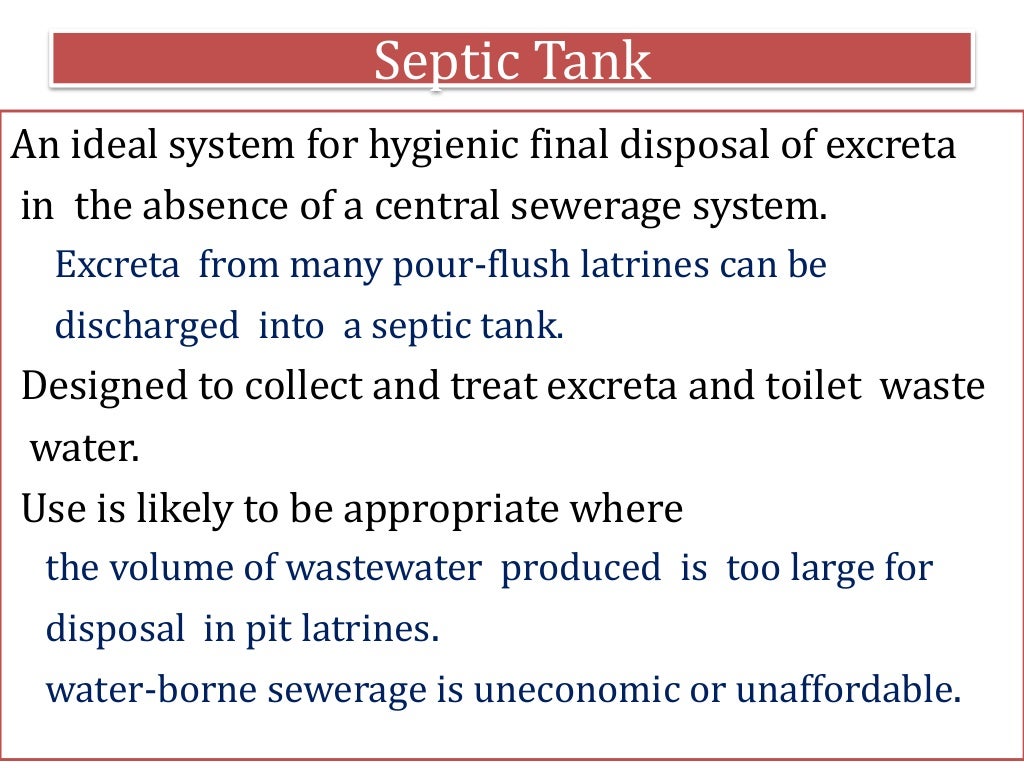 Excreta Disposal excreta-disposal