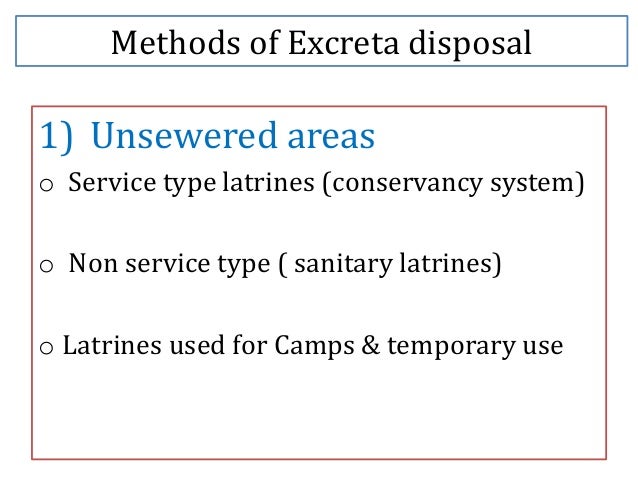 Excreta Disposal excreta-disposal