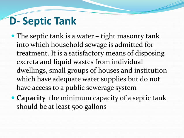 Excreta Disposal Ppt PPT