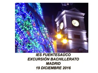 Excursión Madrid Bach- 19 diciembre 2016