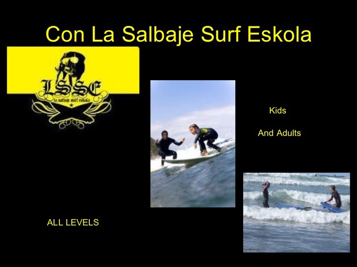 Excursion de surf en inglés