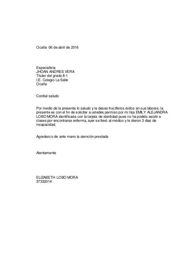 Carta De Excusa Del Colegio Perodua S vrogue.co