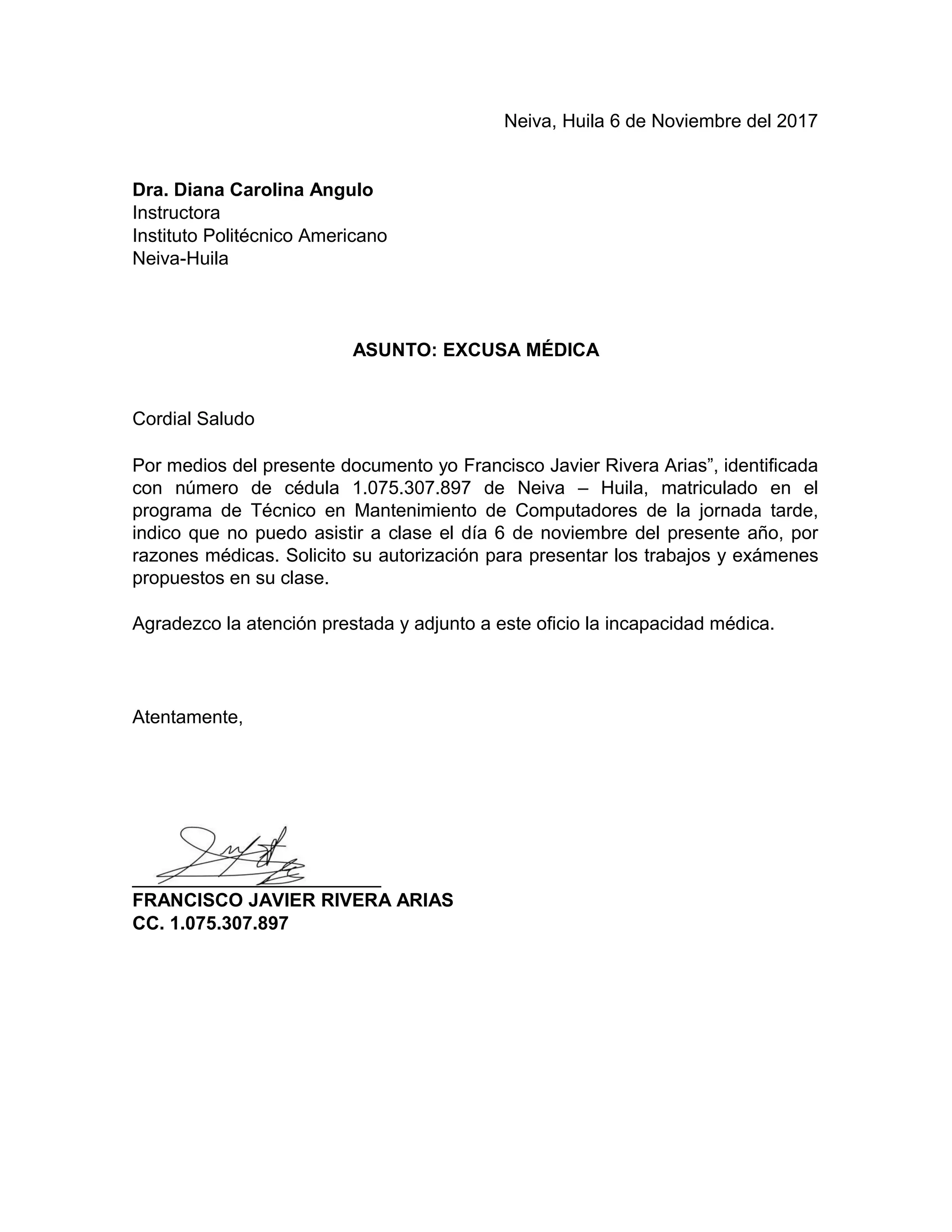 Excusa medica | DOC