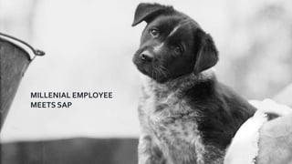MILLENIAL EMPLOYEE
MEETS SAP
 