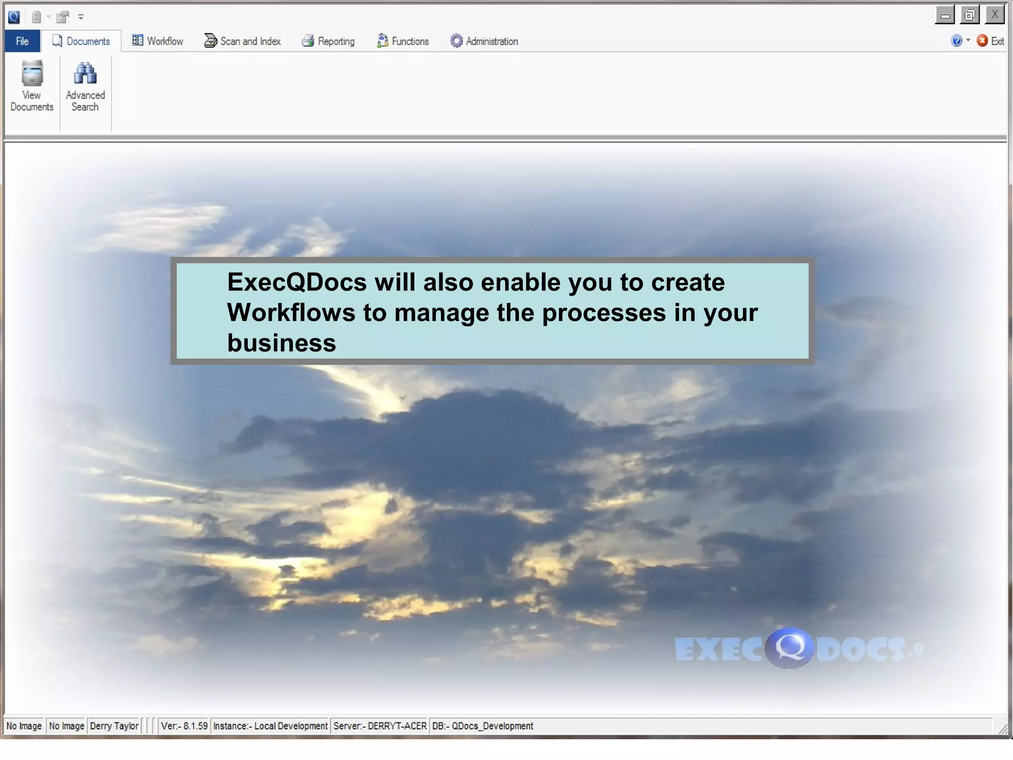 ExecQDocs will also enable you to create
Workflows to manage the processes in your
business
 