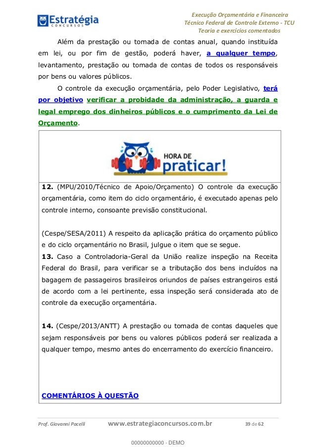 Cursos tcu