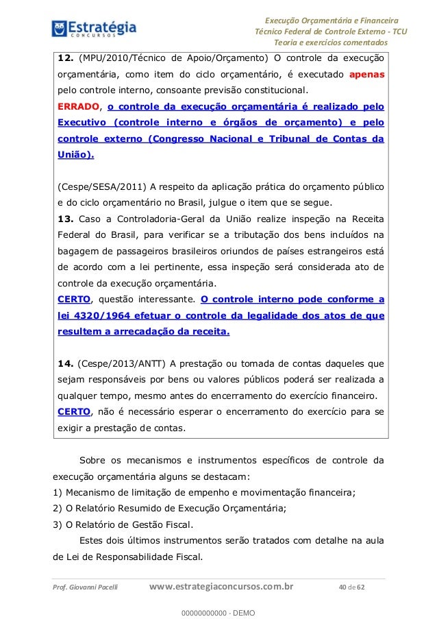 Cursos tcu