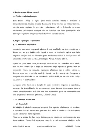 Execução orçamental | DOCX