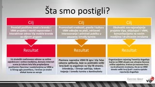 Šta smo postigli?
 
