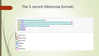 The executable formats (PE, ELF, HEX, SREC AND ...) | PPTX
