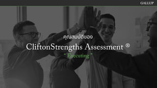 CliftonStrengths Themes - Executing