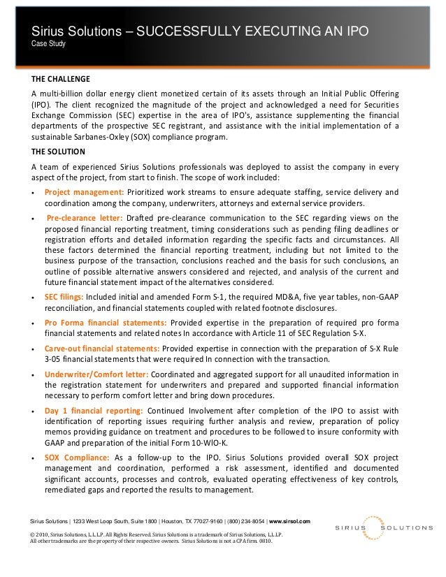 The ipo of stinnes case