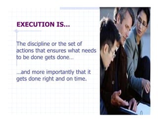 Executing Things Execution getting things done | PDF