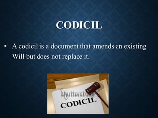 Execution and Registration of Wills | PPTX