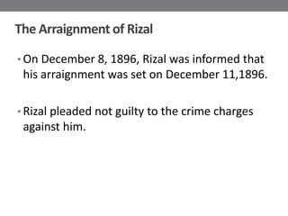 Arresting Rizal Execution of rizal | PPTX