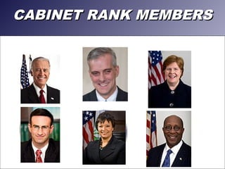 CABINET RANK MEMBERSCABINET RANK MEMBERS
 