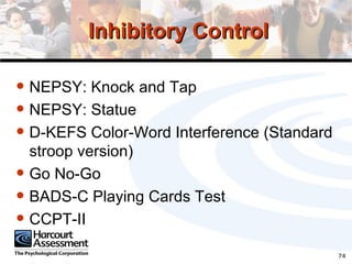 Executive Functioning Assessment in Psychoeducational Domains | PPT