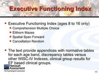 Executive Functioning Assessment in Psychoeducational Domains | PPT