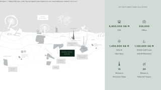 K E Y F A C T S A B O U T D U B A I H I L L S E S TAT E
6,800,000 SQ M
GFA
1,120,000 SQ M
18-Hole Golf Course
with 60 Maisonettes
220,000
Offices
15
Minutes to
Downtown Dubai
1,450,000 SQ M
Parks &
Open Space
20
Minutes to
Dubai Int’l Airport
https://dxboffplan.com/fa/properties/executive-residences-dubai-hills/
 