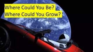 Where Could You Be?
Where Could You Grow?
 