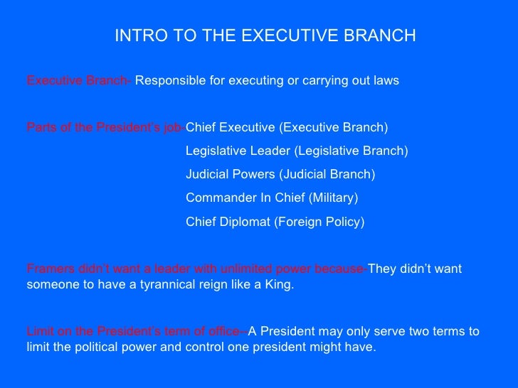 Executive branch