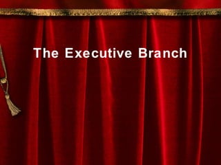 The Executive Branch

 