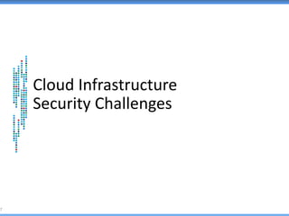 Cloud Infrastructure
Security Challenges
7
 