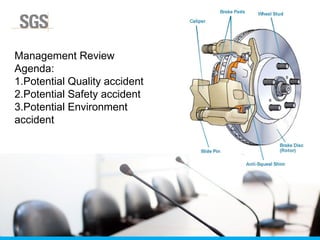 Copyright 2014 © DWI
Management Review
Agenda:
1.Potential Quality accident
2.Potential Safety accident
3.Potential Environment
accident
 