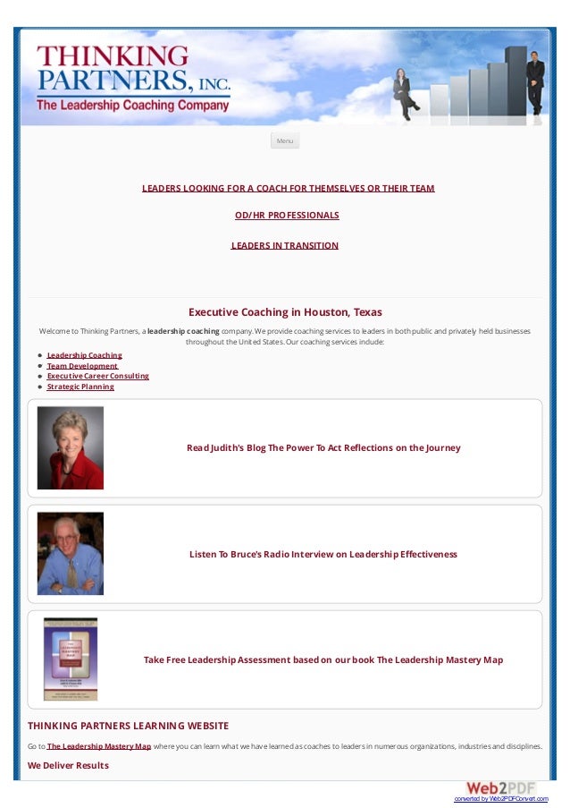 Executive Coaching in Houston, Texas