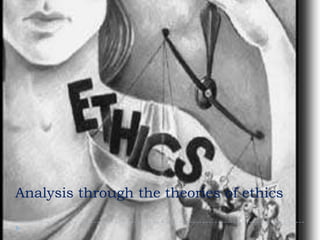 Analysis through the theories of ethics
