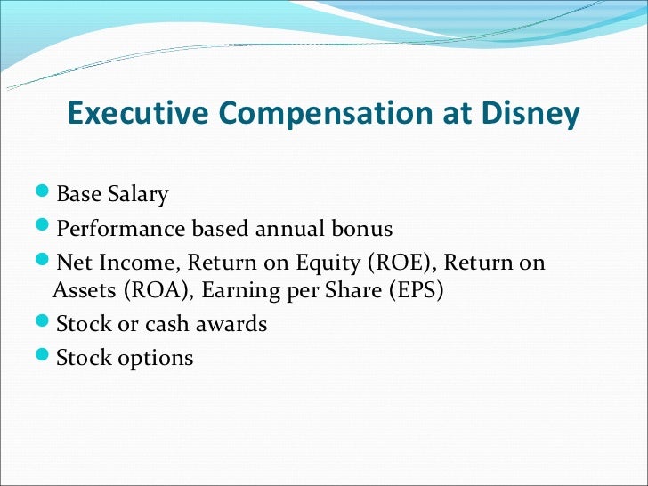 Management compensation stock options