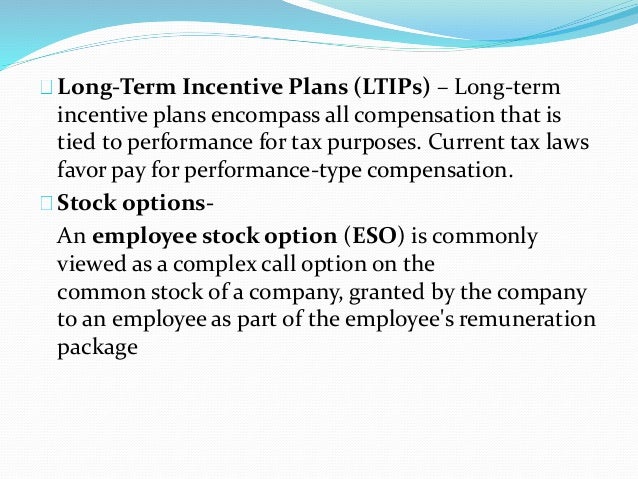 are stock options considered deferred compensation