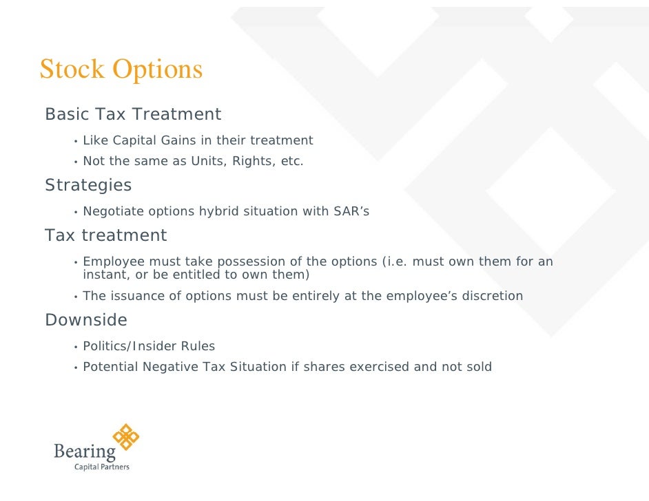 Nq stock options tax treatment