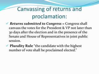 no President can run for re- election. In the case of the VP, he cannot serve for more than 2 consecutive terms.