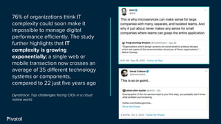 76% of organizations think IT
complexity could soon make it
impossible to manage digital
performance efficiently. The stud...