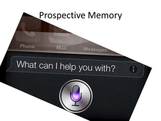 Prospective Memory 
 
