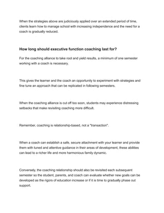 Executive function coaching The definitive guide (2023) | PDF