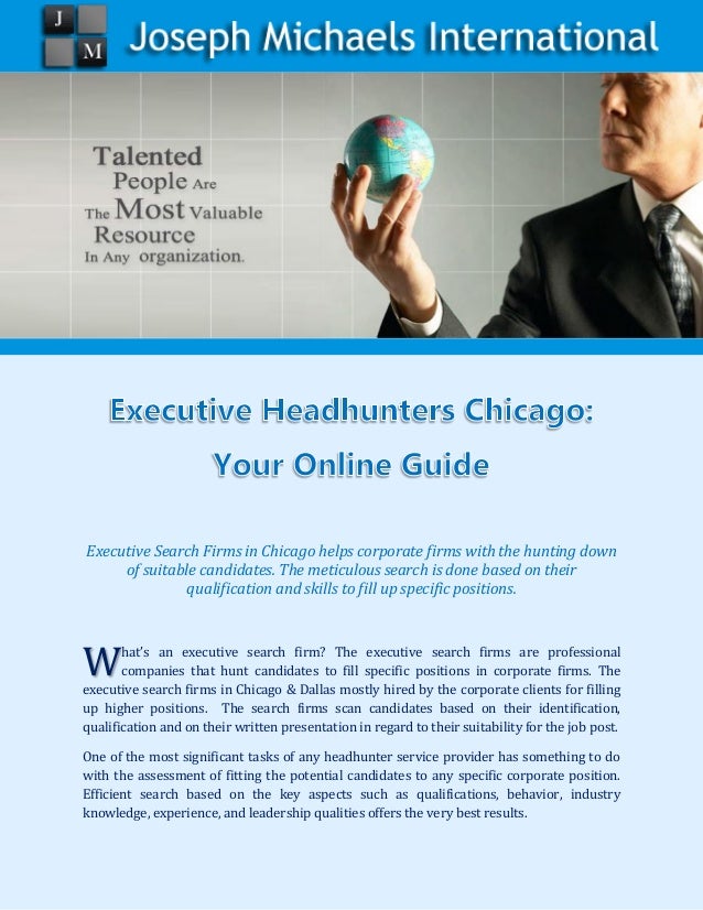 Executive Headhunters Chicago Your Online Guide