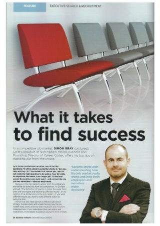 Executive job search strategies - Business Network Magazine - Dec/Jan 2015/16 