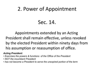 Article 7. Executive Branch