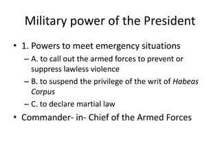 Article 7. Executive Branch