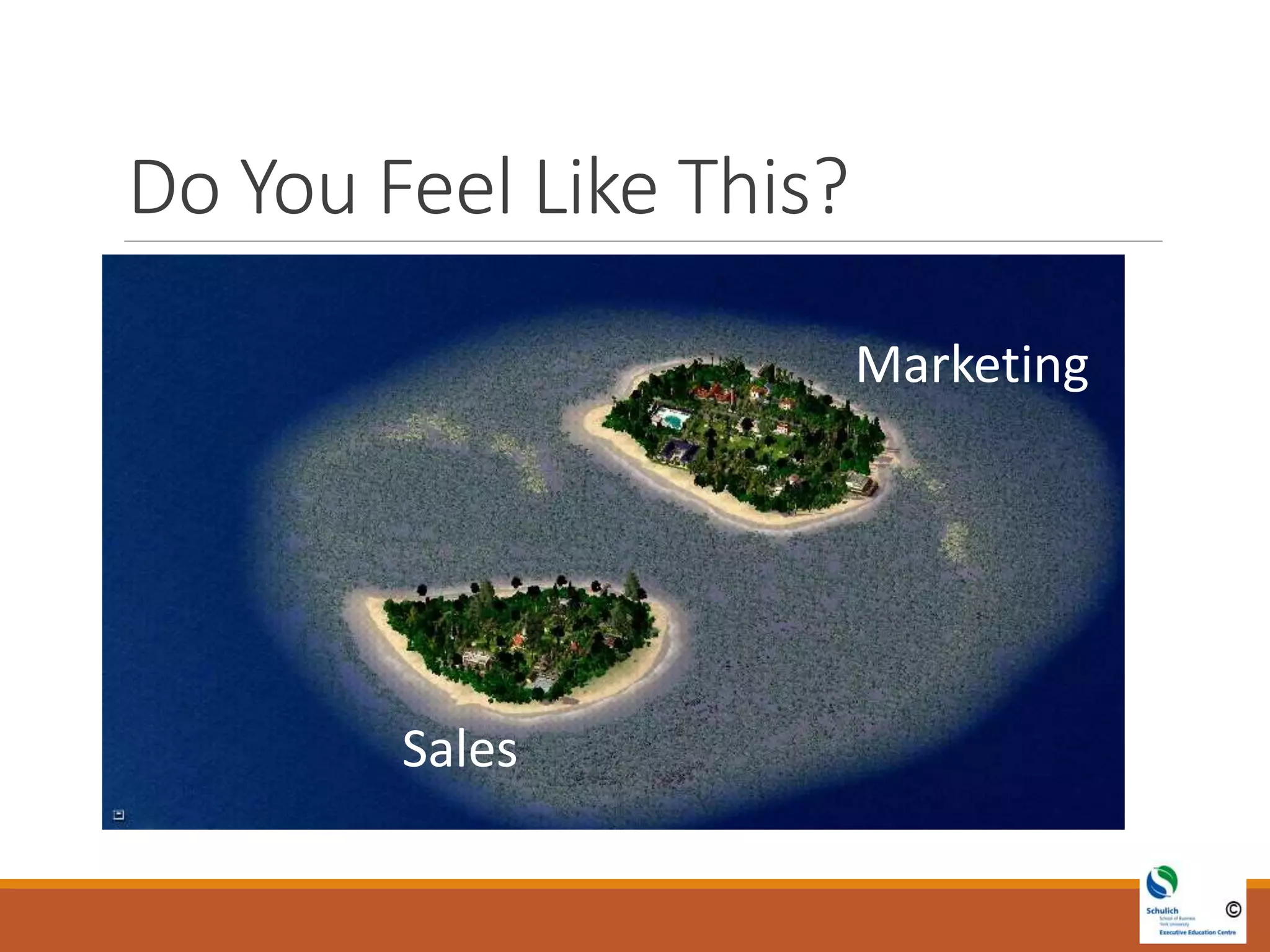 Do You Feel Like This?
Sales
Marketing
Sales
Marketing
 