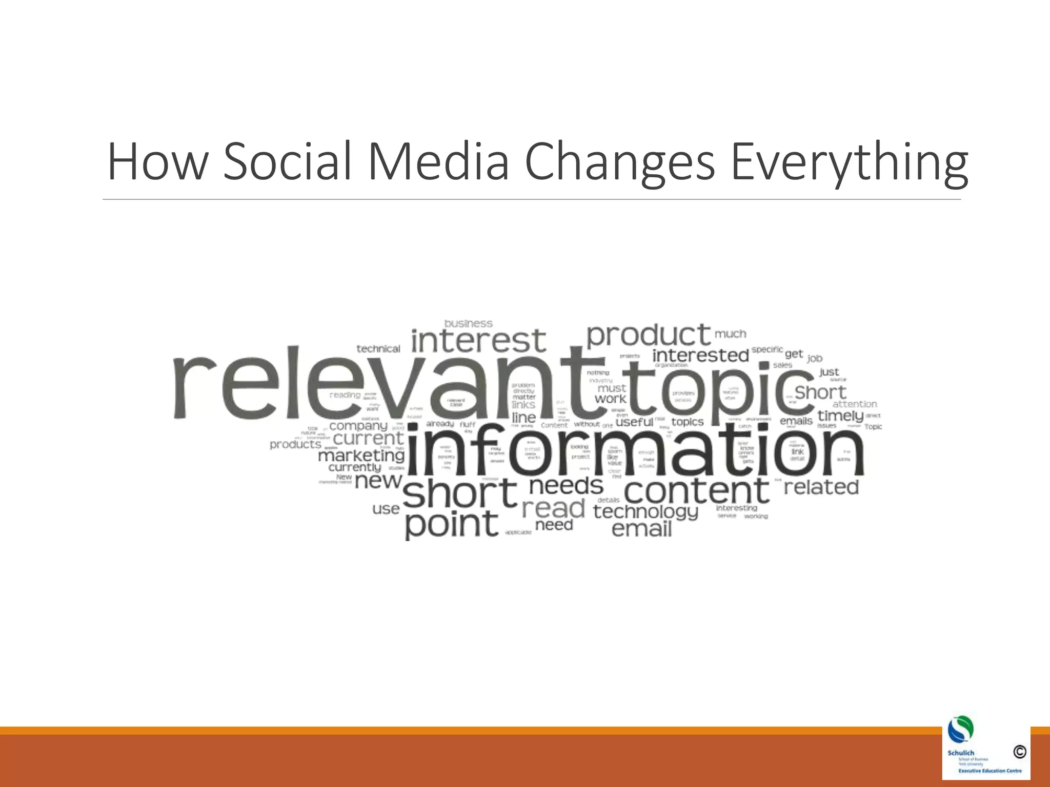 How Social Media Changes Everything
 