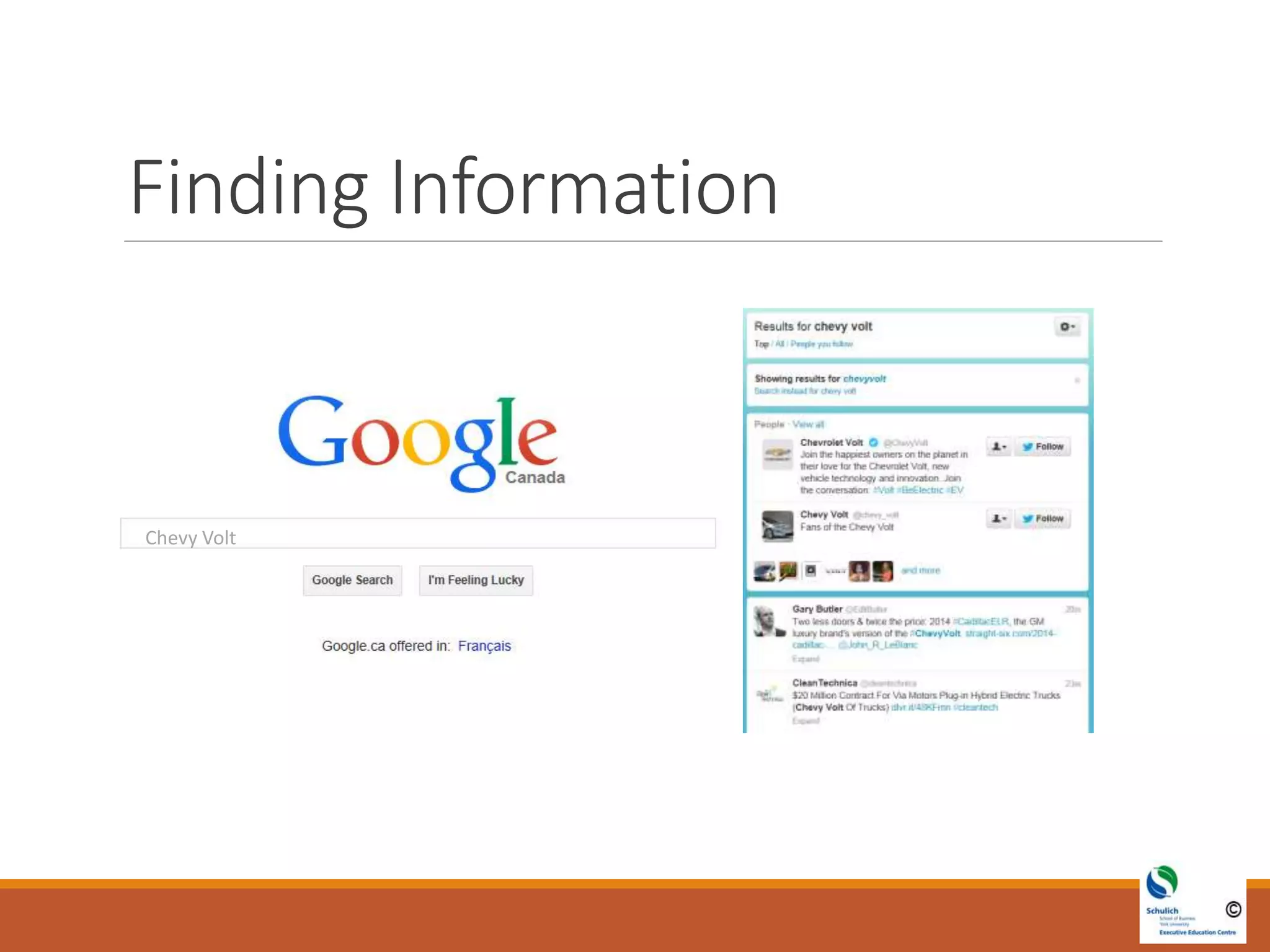 Finding Information
Chevy Volt
 