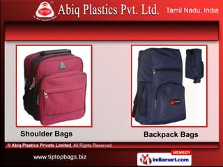 Shoulder Bags   Backpack Bags
 