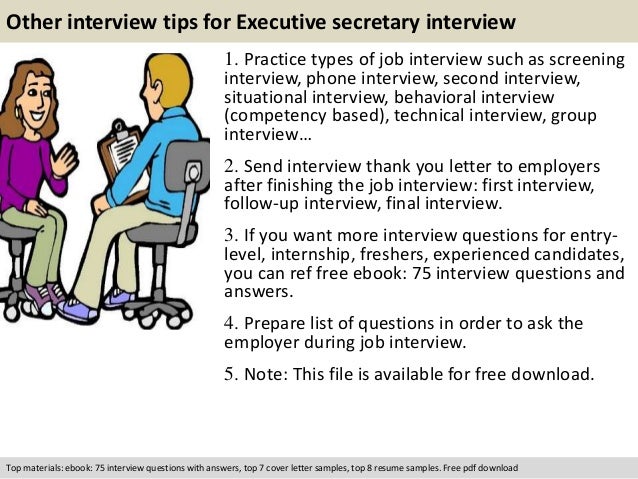 executive assistant interview answers
