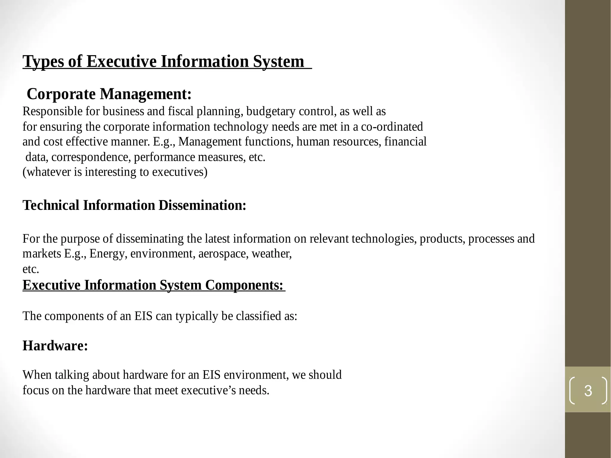 Executive Information System | PPT