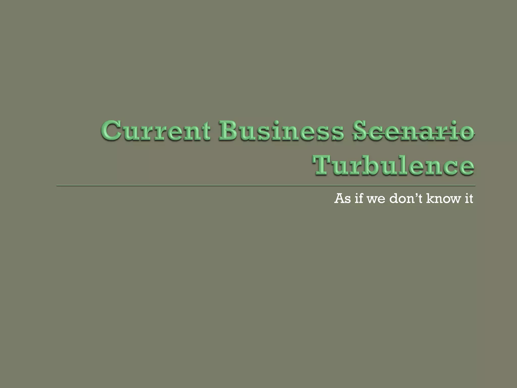 As if we don’t know it
 