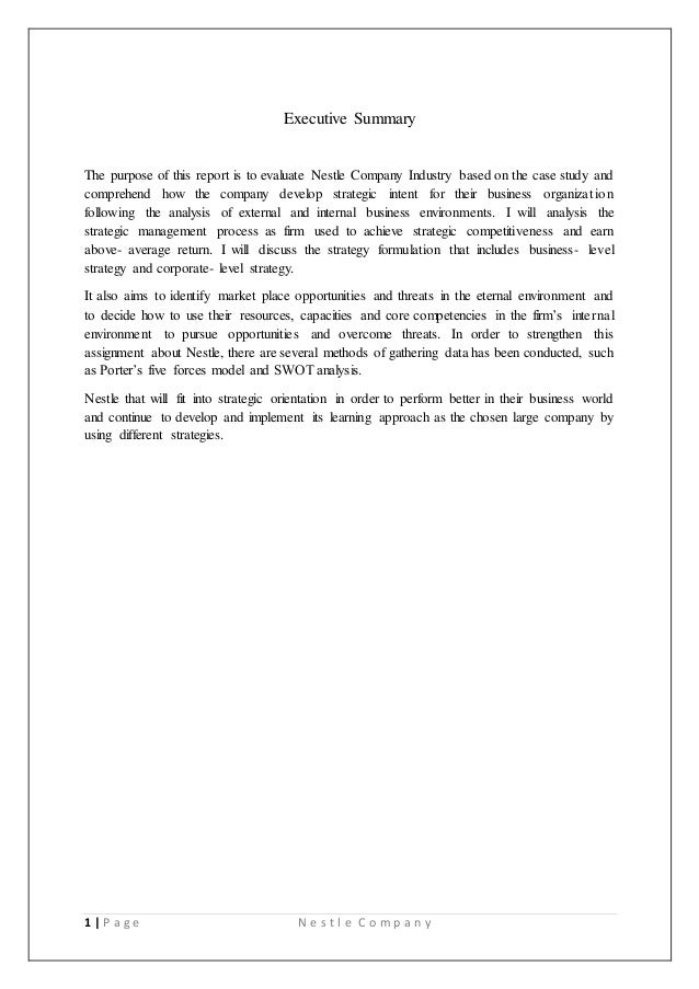 Case Study On Nestle Global Strategy