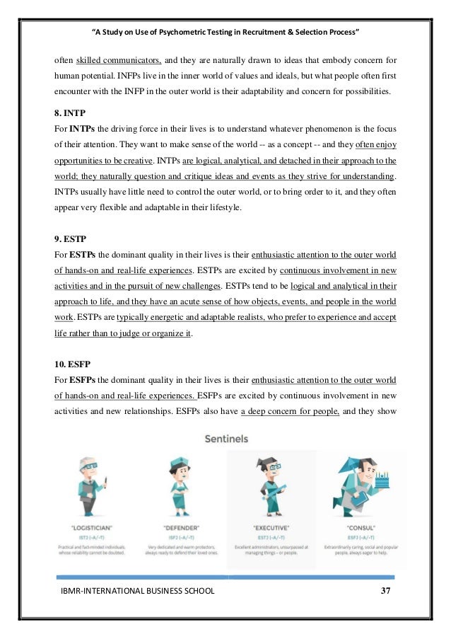 What is the definition of psychometric testing?